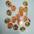 Halloween  Bulk flash flakes polyester pumpkins  shape glitter for  Halloween decoration